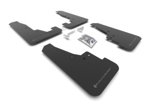 Dodge Durango Mud Flaps - Rally Armor - UR Black Flap/Grey Logo - Black - `16-`25